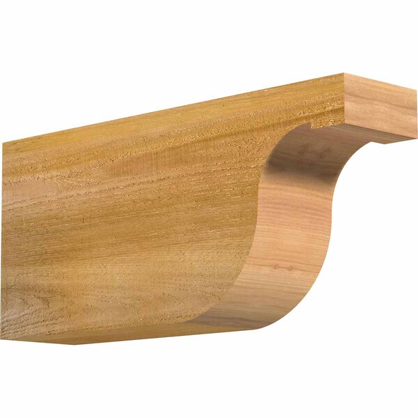 Ekena Millwork Del Monte Rough Sawn Rafter Tail, Western Red Cedar, 4"W x 8"H x 18"L RFT04X08X18DEL00RWR - main